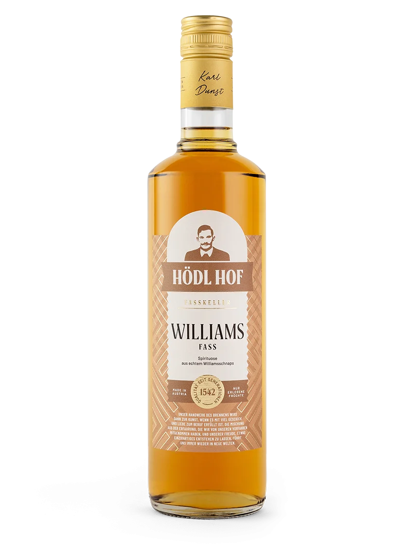 Hödl Hof Williams Fass Schnaps Fassgelagert | 38% Vol. | 0,7l