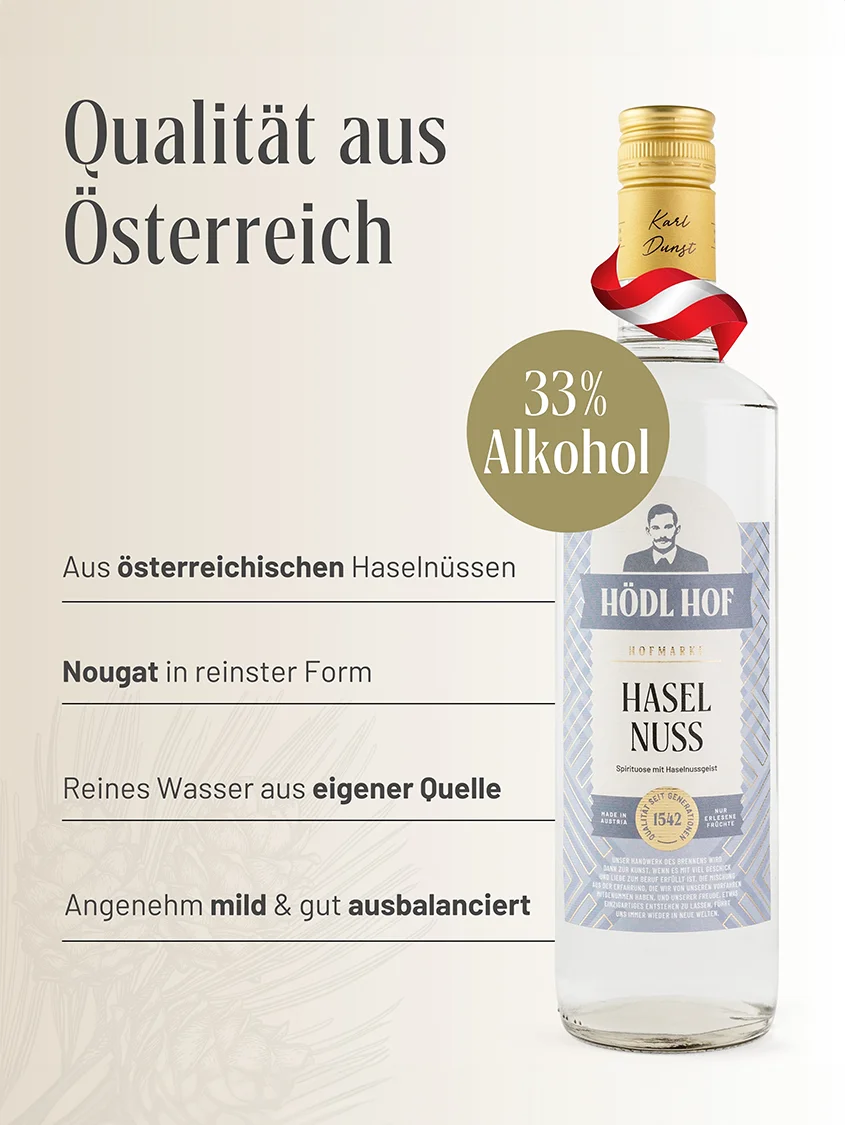 Hödl Hof Haselnuss Schnaps | 33% Vol. | 1,0l