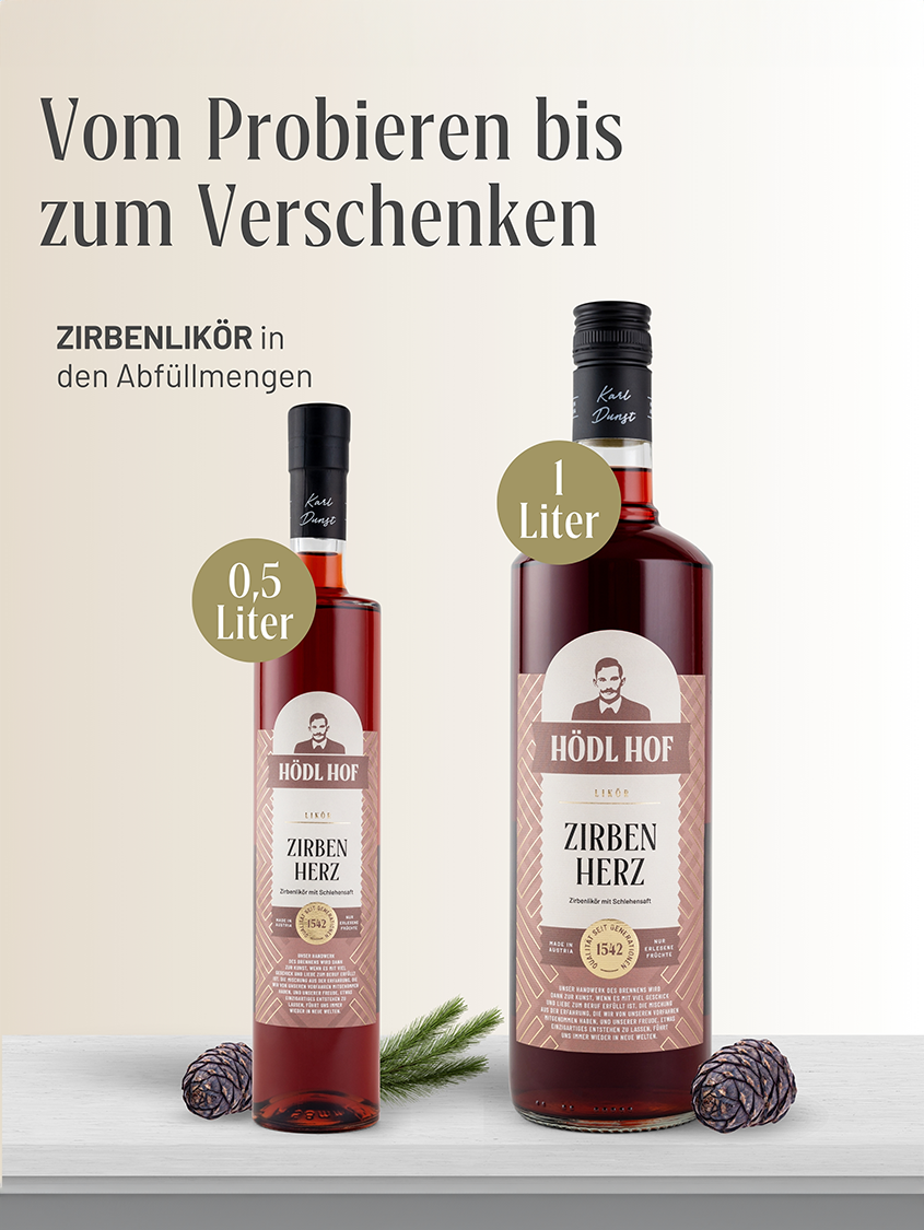 Hödl Hof "Zirbenherz" Zirbenlikör | 20% Vol. | 0,5l