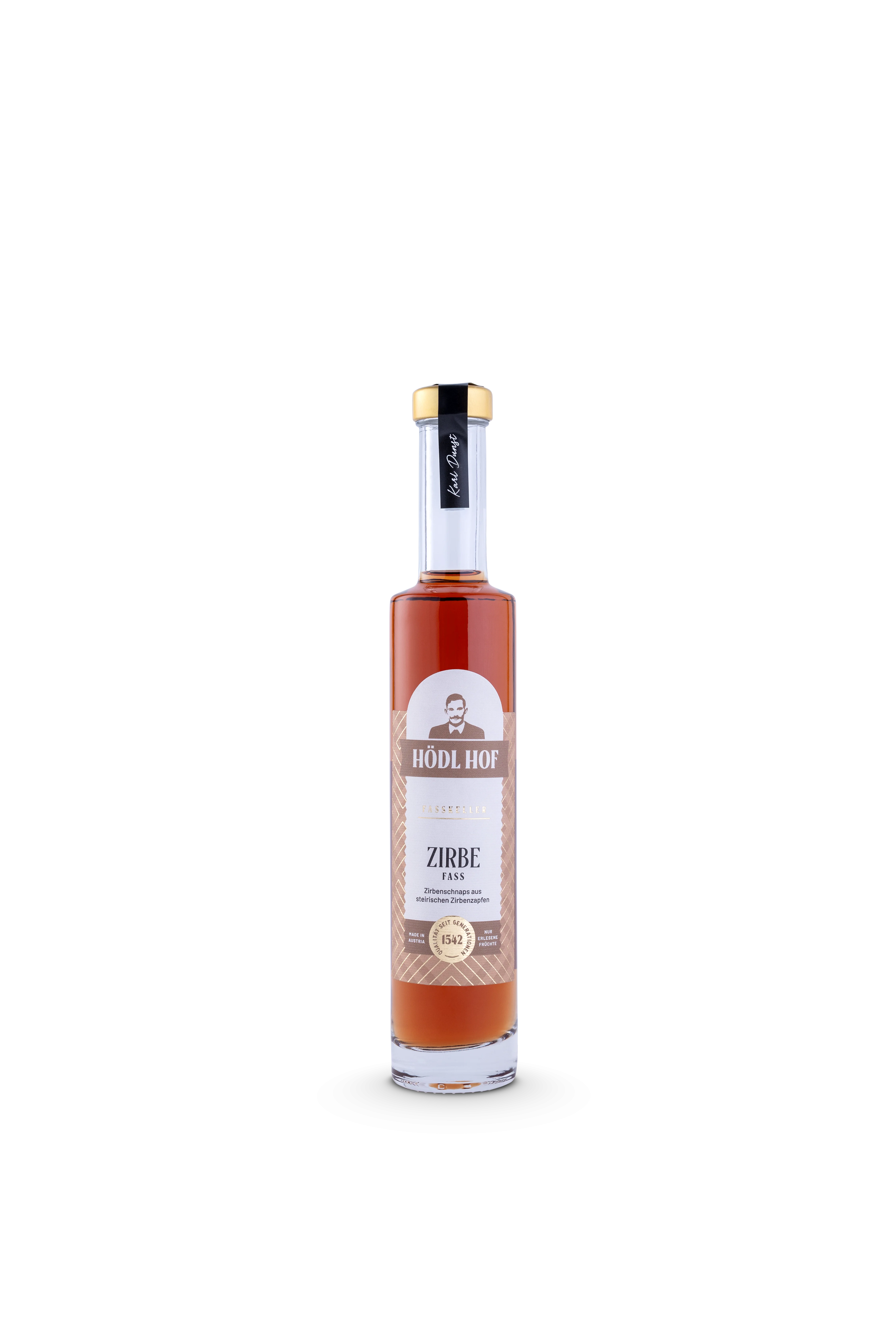 Hödl Hof Zirbe Fass Schnaps Fassgelagert | 38% Vol. | 0,2l