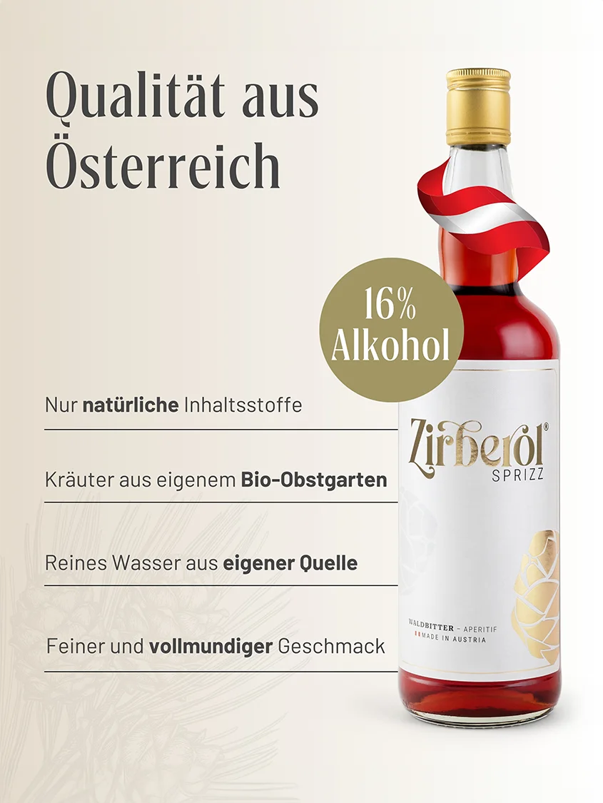 Zirberol Sprizz Waldbitter | 16% Vol. | 0,7l 