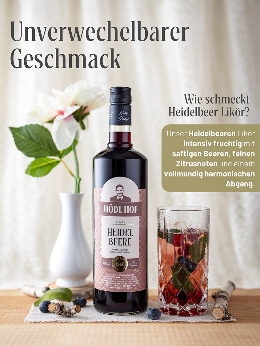 Hödl Hof Heidelbeere Likör | 20% Vol. | 0,5l